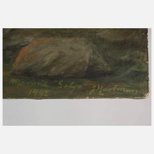 J. Hartman, Küste im Sonnenuntergang