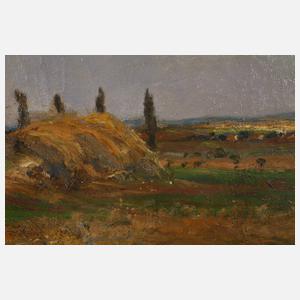 Johann Daniel Holz, attr., Spätsommerlandschaft