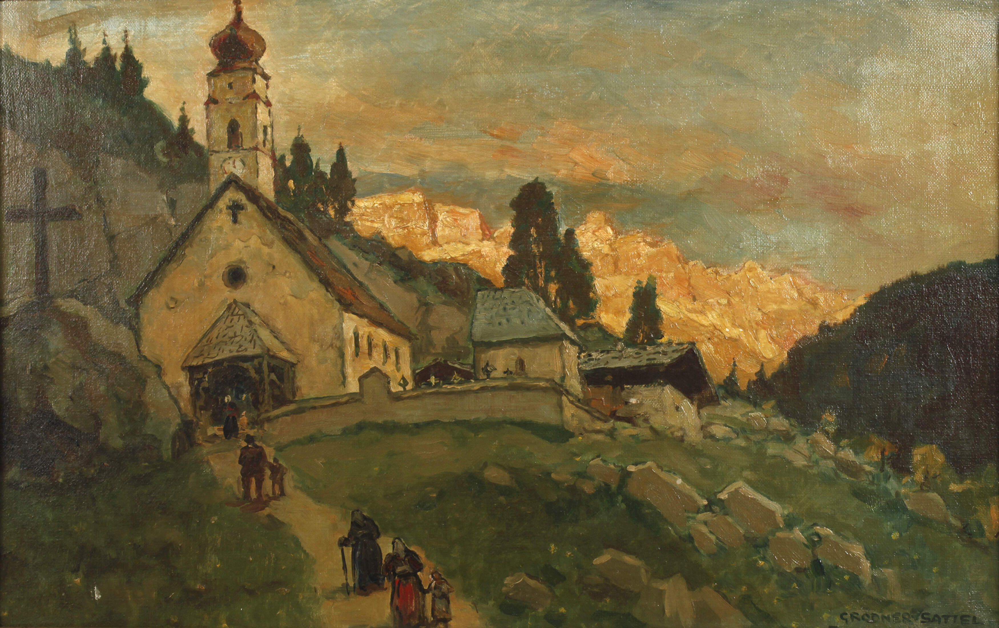 Julius von Kaan-Albest, "Tirol: Alte Häuser"