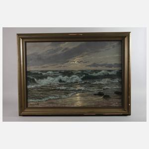 Patrick von Kalckreuth, attr., Abendliche Meeresbrandung