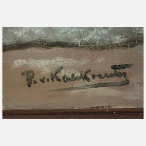 Patrick von Kalckreuth, attr., Abendliche Meeresbrandung