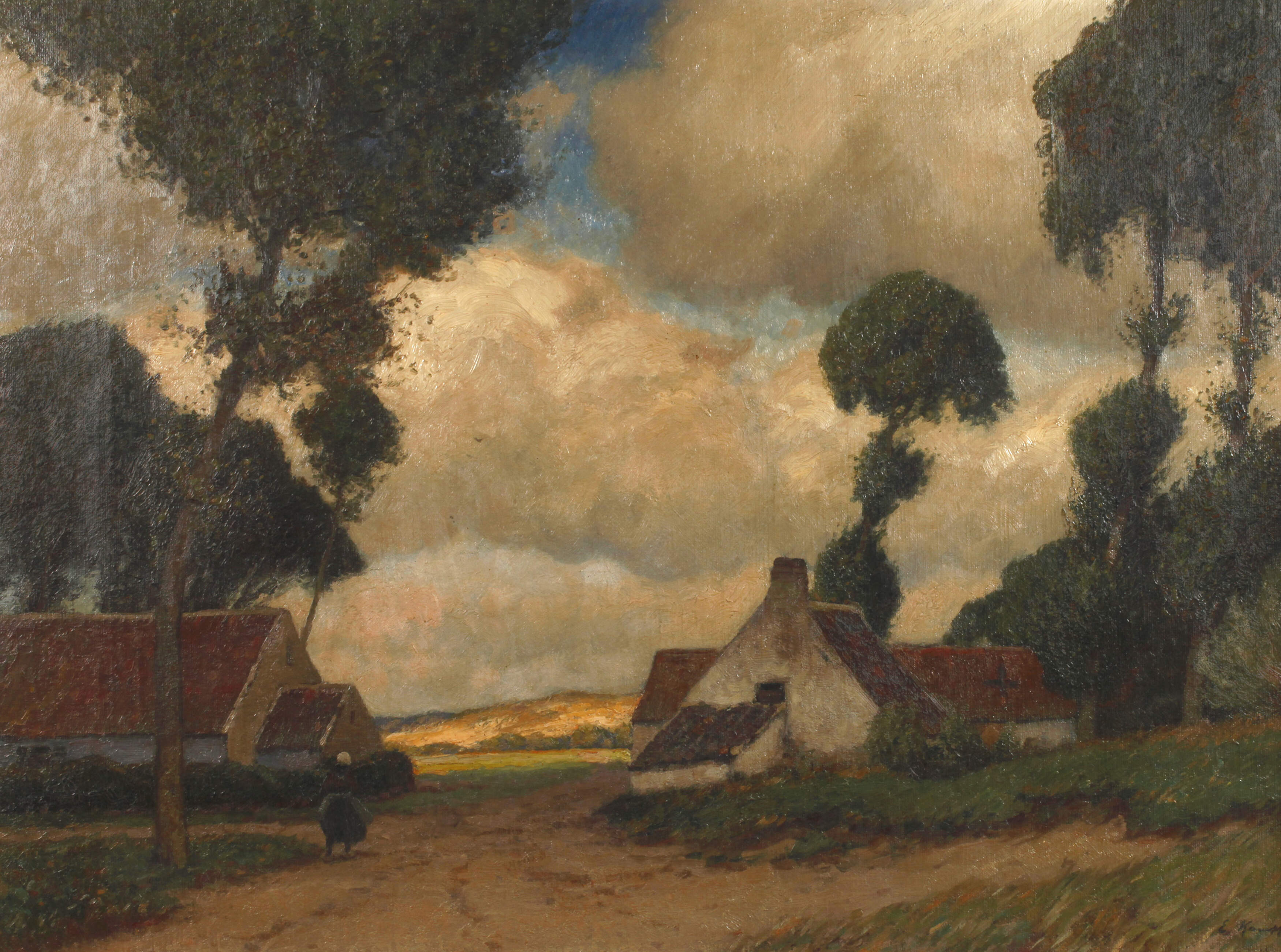 Prof. Eugen Kampf, Einsame Bauernhäuser