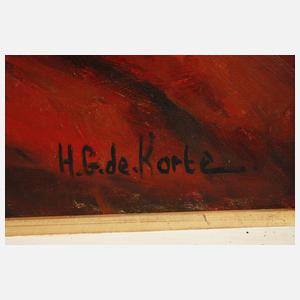 Hennie de Korte, Stillleben im Maleratelier