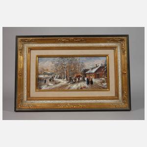 Anneliese Ladas, attr., Winterlandschaft