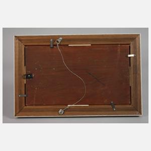 J. Miller, Herbstlicher See mit Ente