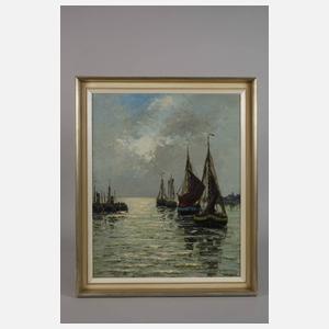 Wilhelm Mosblech der Jüngere, Ankernde Segelboote