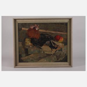 Willy Mulot, "Stillleben mit Hahn"