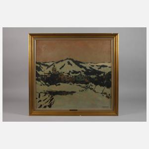 Willy Mulot, Kirche im Winter