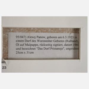 Alexej Panow, Das Dorf Pristanoje