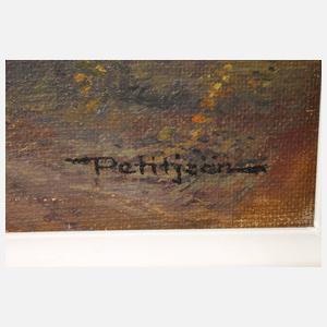 Edita-Elena Petitjean, Landschaft mit Ziehbrunnen