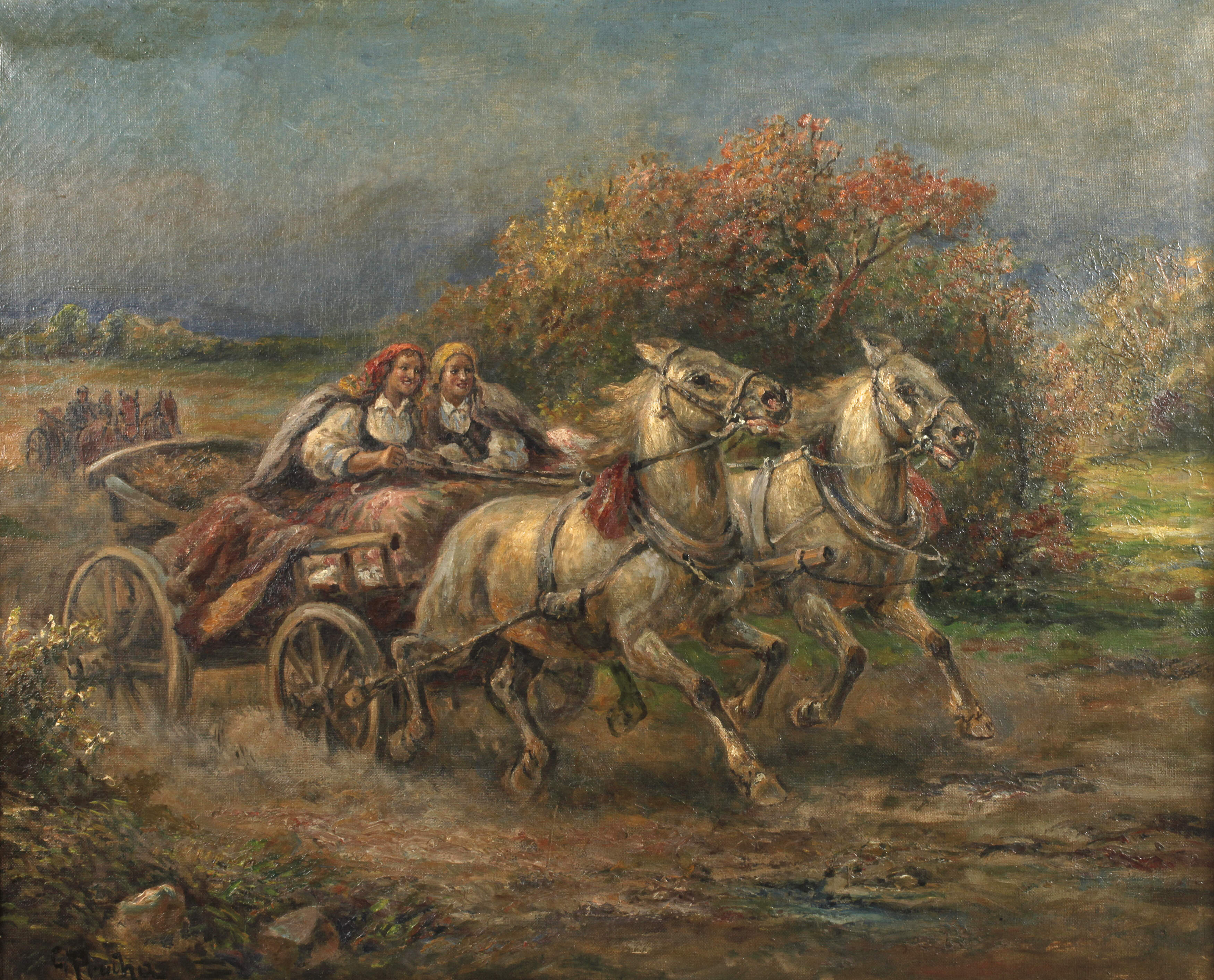 Gustav Prucha, Sommerliche Kutschfahrt