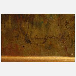 A. Reinhardt Landschaft mit Bäuerin