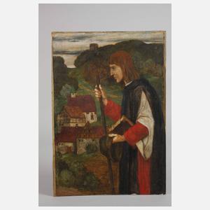 Prof. Matthäus Schiestl, attr., Edelmann auf Wanderschaft