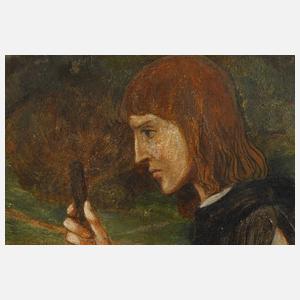 Prof. Matthäus Schiestl, attr., Edelmann auf Wanderschaft