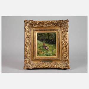 Theodor Schmidt, attr., Kindliches Sommerglück