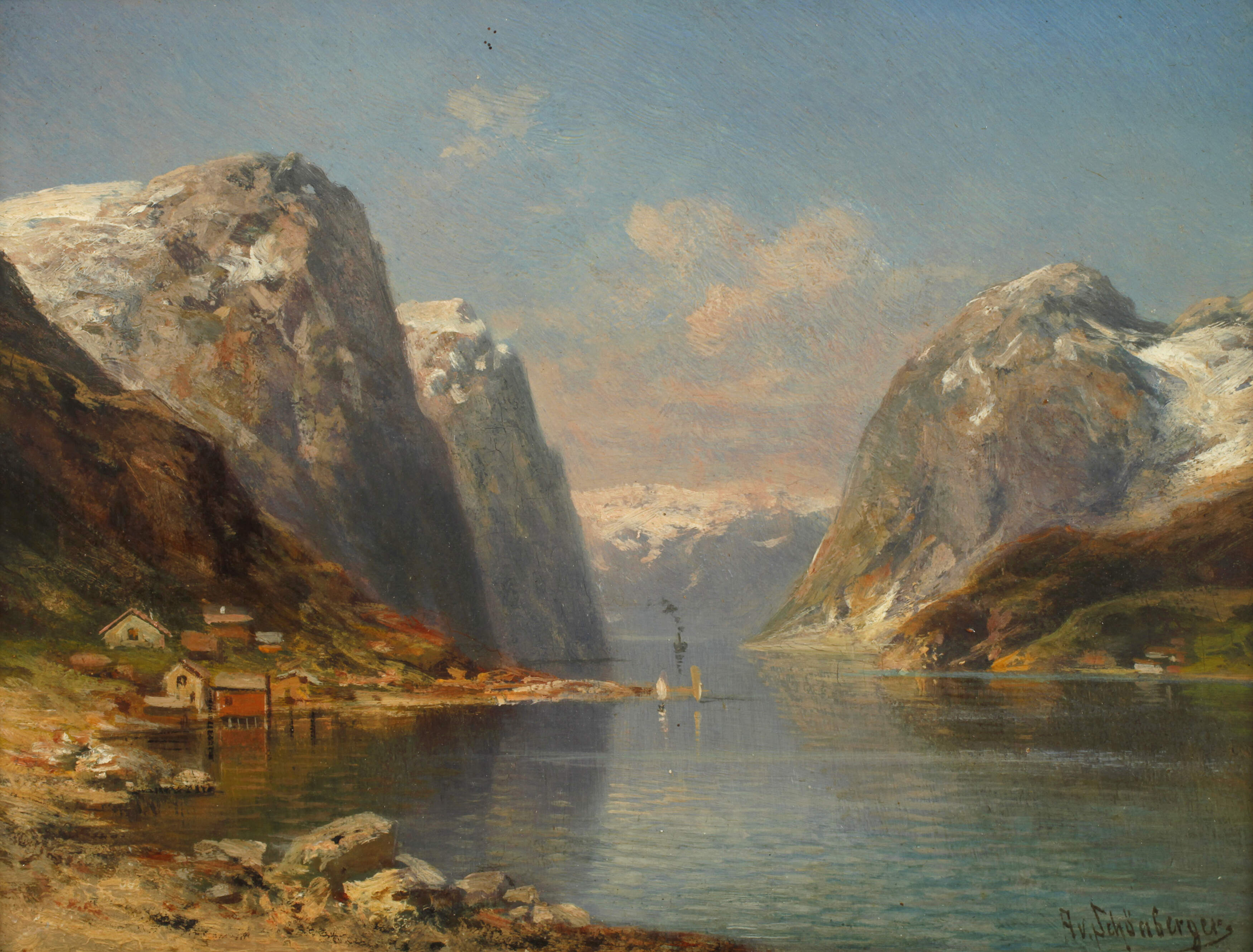 Alfred von Schönberger, Sognefjord