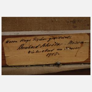 Bernhard Schröter, "Winterabend am Wasser"