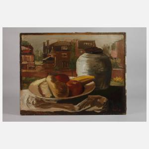 Maurice Seghers, attr., Stillleben vor Stadtansicht