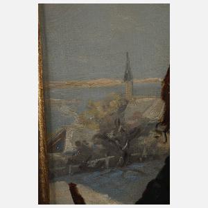 S. Teleky, Wandersmann im Schnee