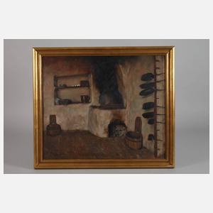 Hans Ulmer, Tiroler Bauernküche in Vomp bei Schwaz