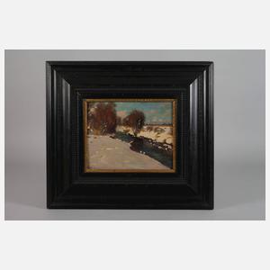 Paul Johann Walch, Winter am Bach