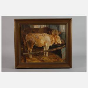 August Wedel, Kühe im Stall