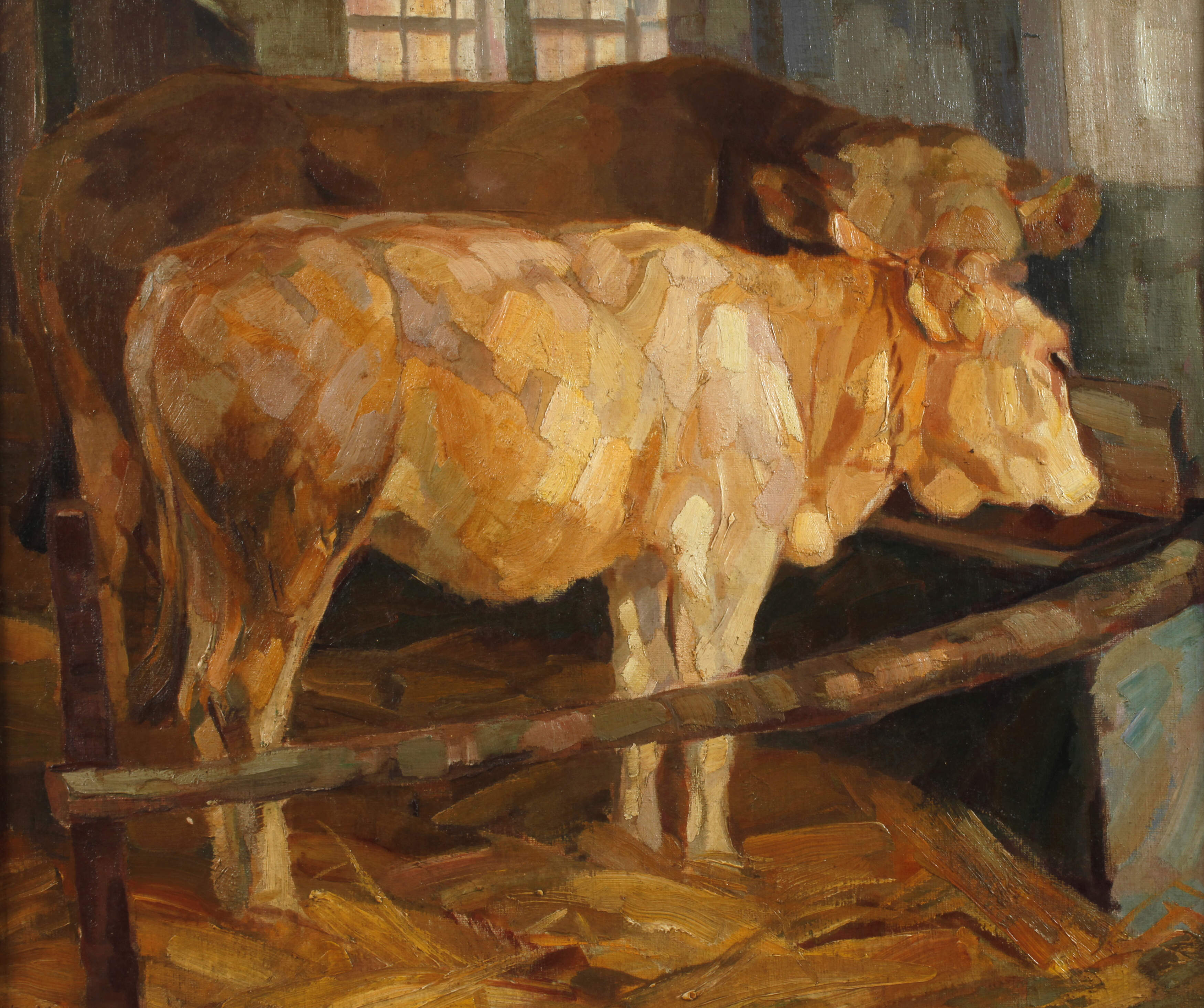 August Wedel, Kühe im Stall