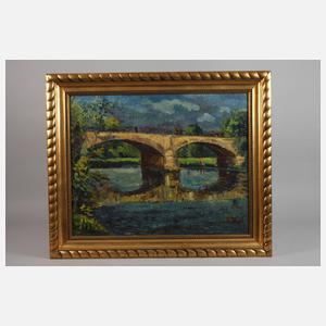 Alexander Wolfgang, Brücke mit Spaziergängern