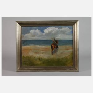 C. Zehene, attr., Strandwache in Brook/Ostsee