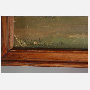 Anton Zwengauer, attr., Hütte im Dachauer Moor