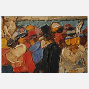 Expressionistische Menschenmenge