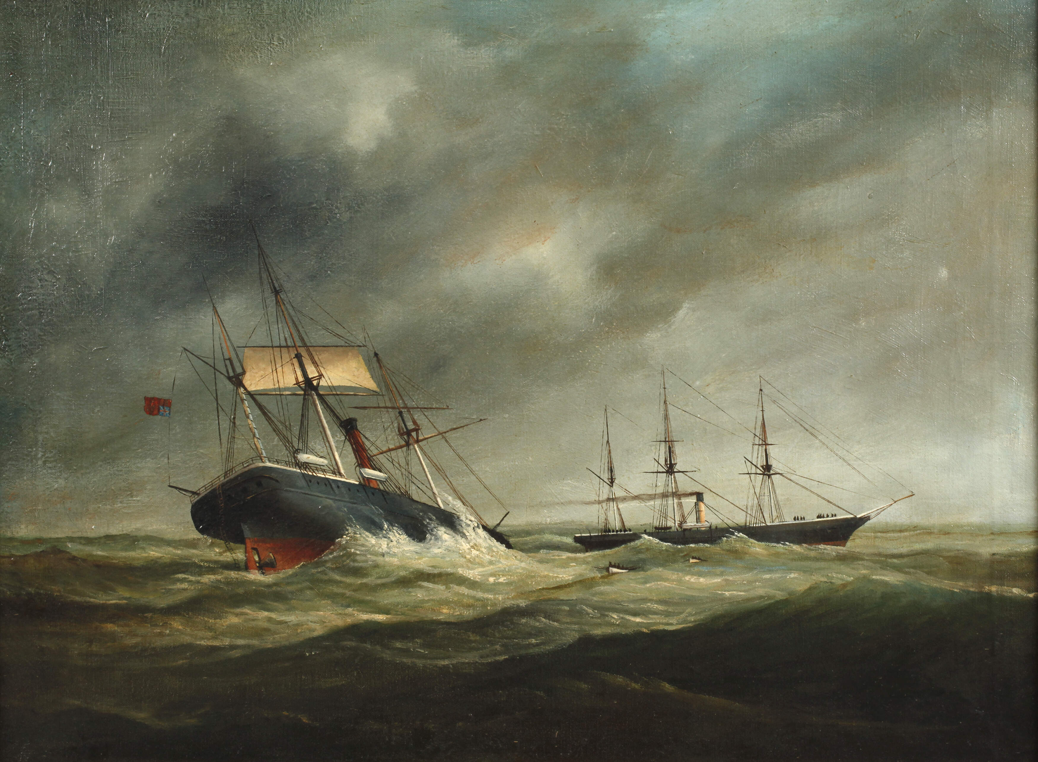 Schiffe auf stürmischer See