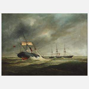 Schiffe auf stürmischer See