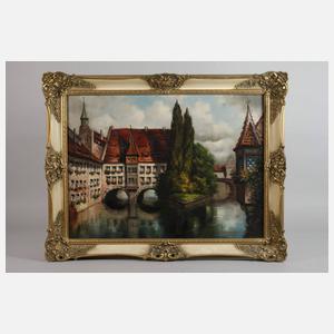 Stadtansicht Nürnberg Heilig-Geist-Spital