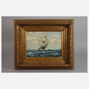 Segelschiff in voller Fahrt voraus