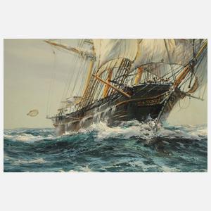 Segelschiff in voller Fahrt voraus