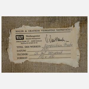 Vidmanta Vaitkevicius, Komposition Unruhe