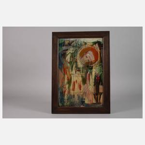 Zeitgenössisches Hinterglasbild