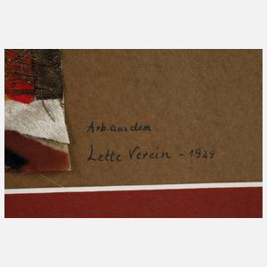 Abstrakte Textilcollage