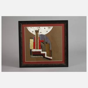 Abstrakte Textilcollage