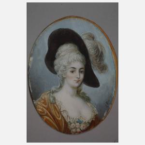 Miniatur im Empirerahmen