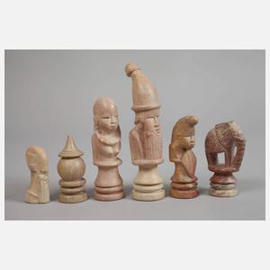 Schachspiel Speckstein