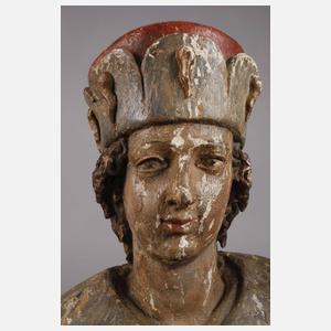 Geschnitzte Heiligenfigur