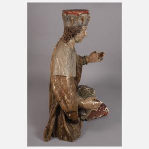 Geschnitzte Heiligenfigur