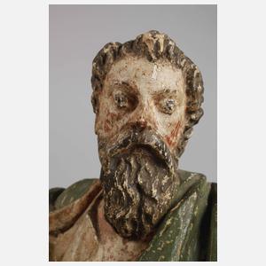 Geschnitzte Heiligenfigur