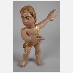 Zwei geschnitzte Putten