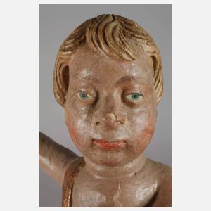 Zwei geschnitzte Putten