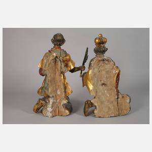 Vier barocke Schnitzfiguren