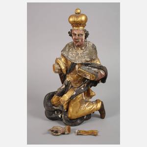 Vier barocke Schnitzfiguren