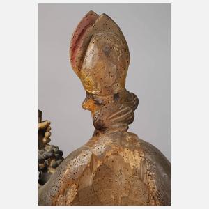 Geschnitzte Heiligenplastik